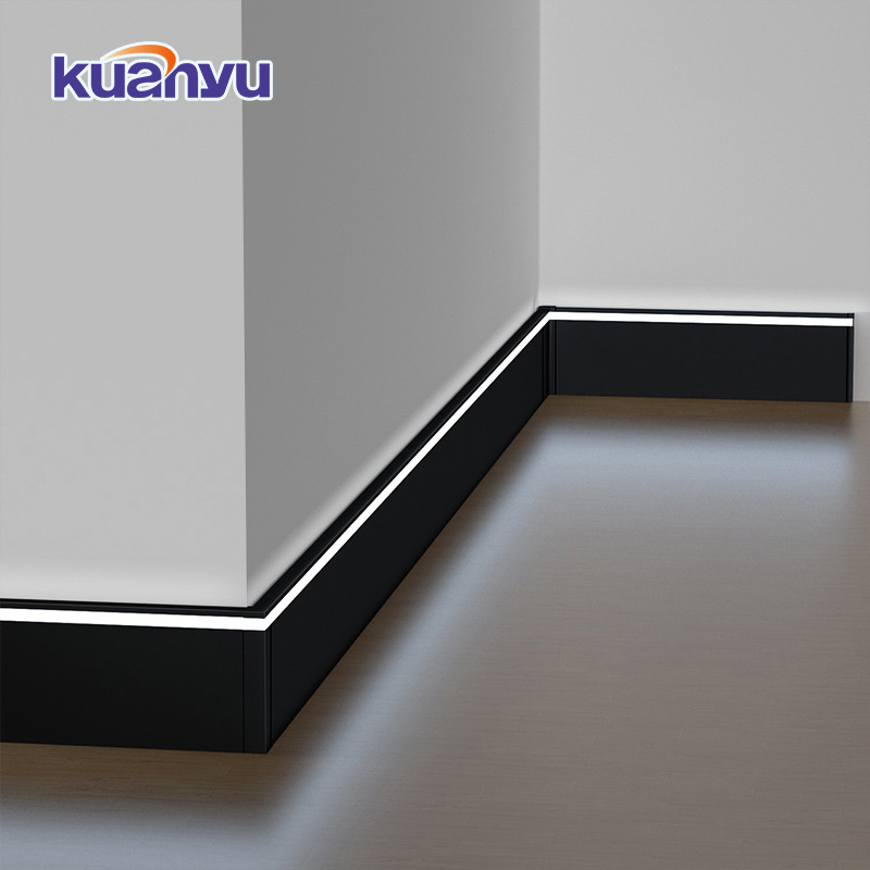 OEM Decoration Baseboard Wall Flooring LED Skirting Board Tile Accessories Baseboard Lighting Skirting Profiles Led Floor Lights