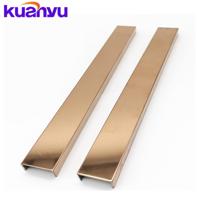 Foshan  manufacturer  Factory new mirror product metal pool edging trim stainless steel quarter round trim