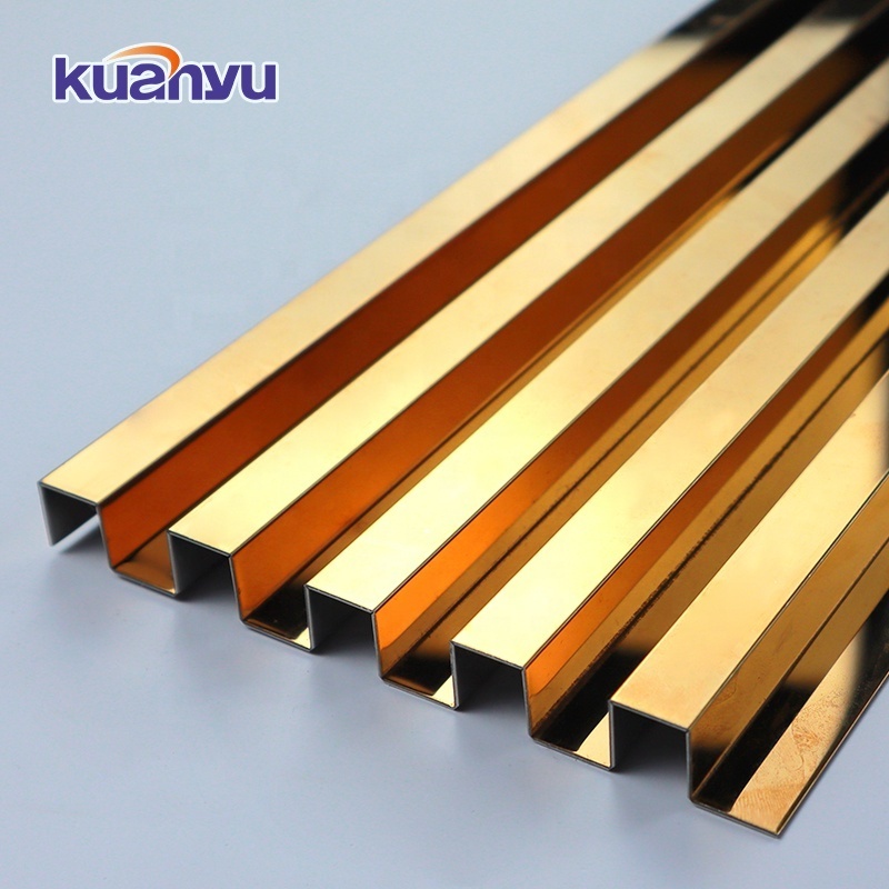 Wholesale Price Stainless Steel Fluted Grille Wall Panel Metal Louvers Decorative Wall Panels Interior