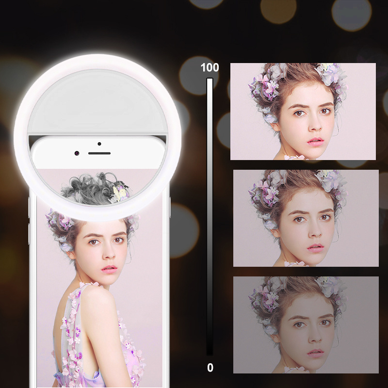 Hot Seller ring Selfie Fill Light Cell Phone Selfie Flash  lamp Phone Holder live Accessory With Light