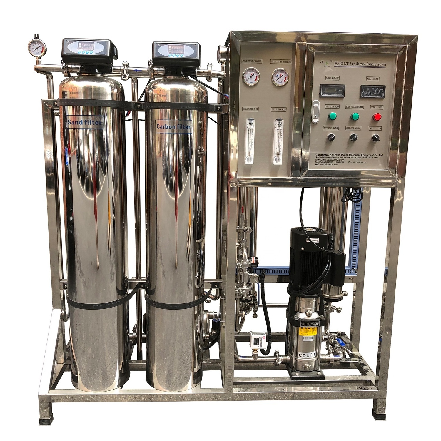 500L/H Fully Auto Water Softener Mineral Water filtration Hydrogen Electrolyzer Battery Osmosis Water Treatment Machinery