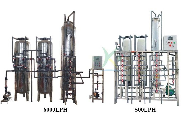 Ion Exchange Water Treatment System Fiber Glass SS 304 Mixed Bed Filter 500LPH RO Water Deionized Equipment