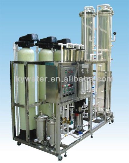 Ion Exchange Water Treatment System Fiber Glass SS 304 Mixed Bed Filter 500LPH RO Water Deionized Equipment