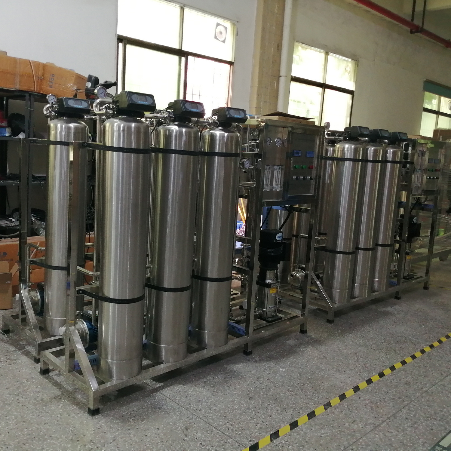 500L/H Fully Auto Water Softener Mineral Water filtration Hydrogen Electrolyzer Battery Osmosis Water Treatment Machinery