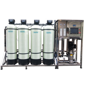 Automatic control valve FRP tank 1000LPH RO system plant Water softener purifier Water treatment machine for sale