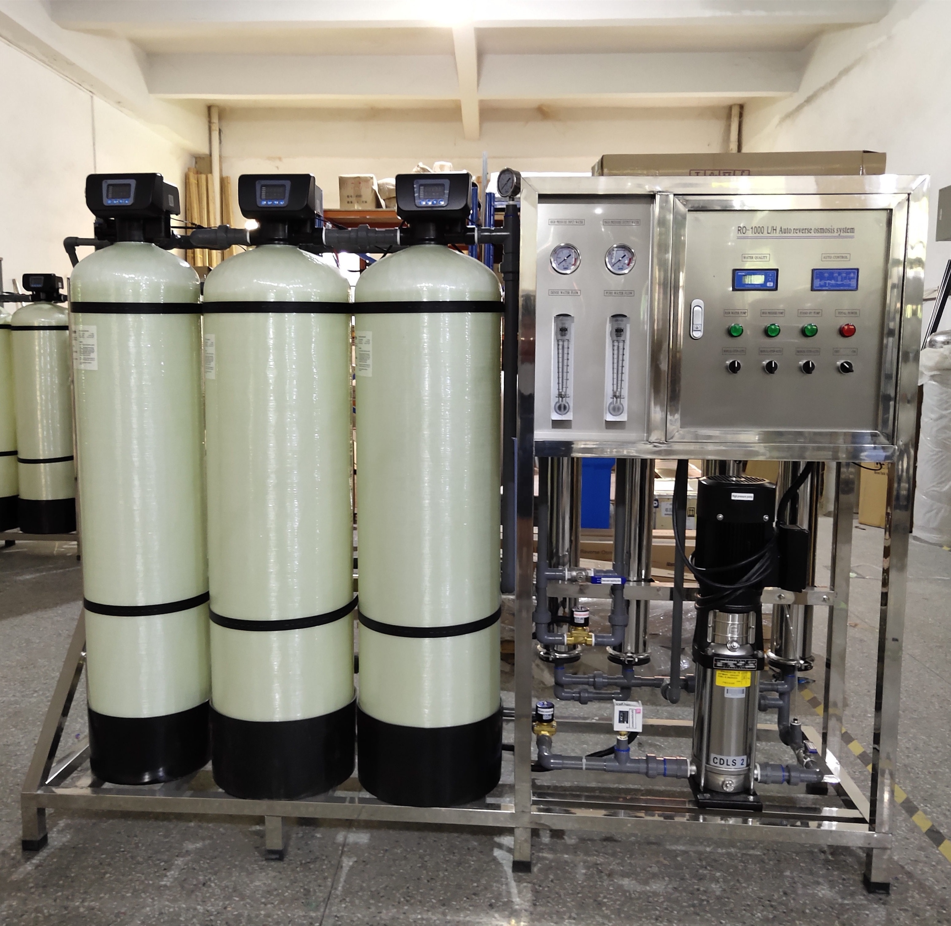 CE/ISO Approved KYRO-1000L/H well water purification system ro water filtration unit