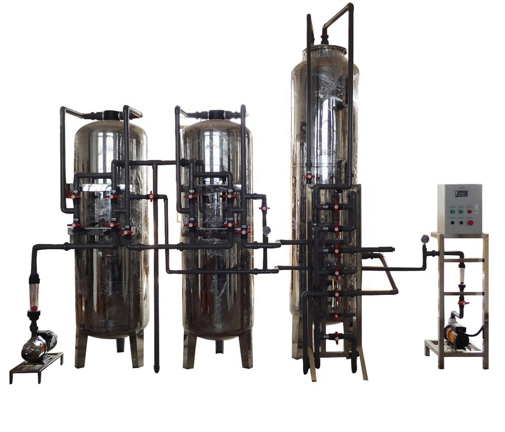 1000L/H Ion exchanger system mixed bed deionizer industrial demineralized water equipment