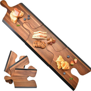 Christmas party gifts wooden cheese board serving tray wine glass spliced rectangular tray