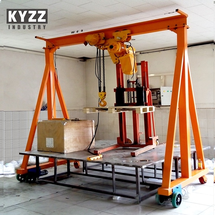 Used Mobile Rubber Tyre Gantry Crane 10 5 3 2 1 Ton Price, Small Mini Portable Gantry Crane Used China