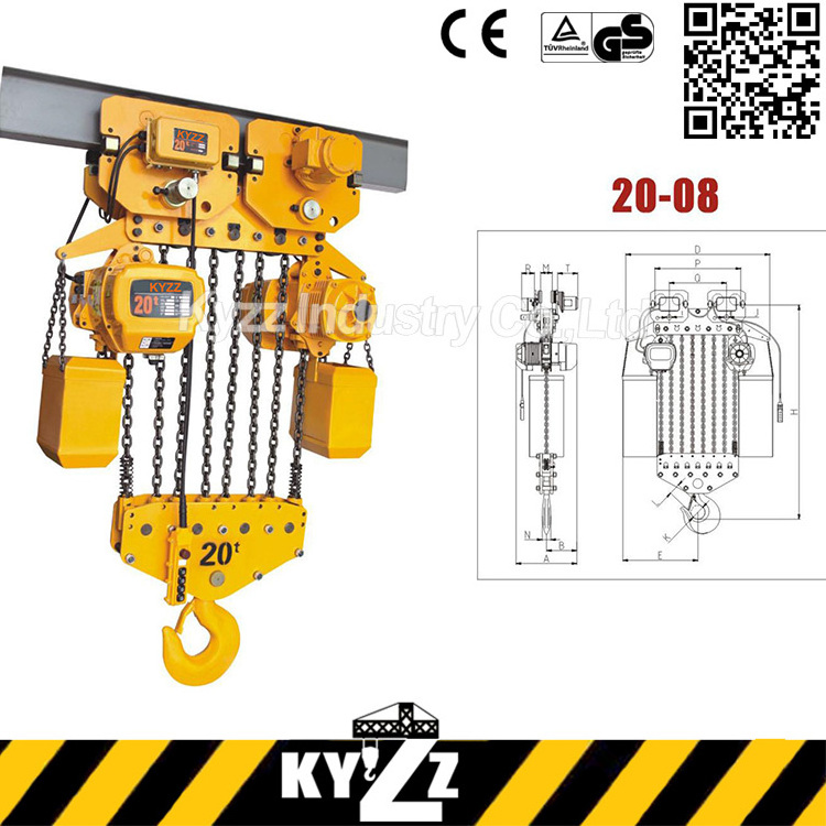 1 ton 5 ton low headroom used chain hoist electric, 500kg electric chain hoist used remote control