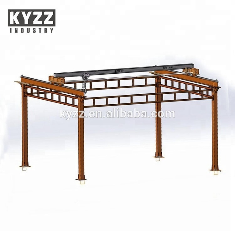 KYZZ Free Standing Workstation Used overhead Bridge Crane 2 3 5 10 20 ton Price for Sale