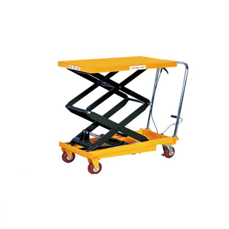 150kg 300kg 500kg manual Hydraulic scissor lifting table truck folded lifting platform