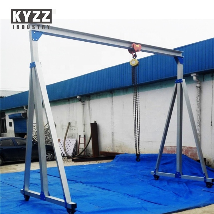 Small Loading Anti-rust marine aluminum Gantry Portal Crane Price For Maintaining aircraft aeroplane Barges Houseboat