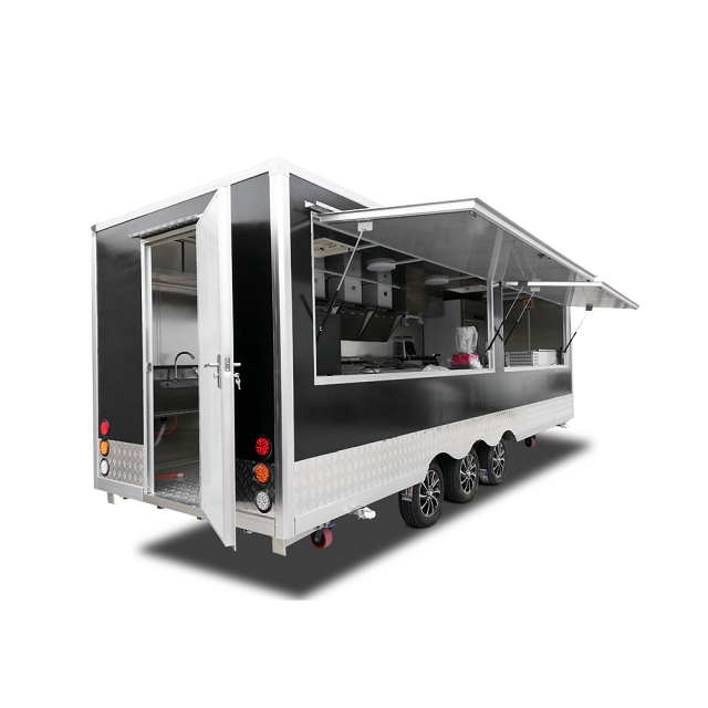 Best Quality Electric Deep Fryer Fast Food Trucks Street Mobile Food Trailer with Full Kitchen Equipments