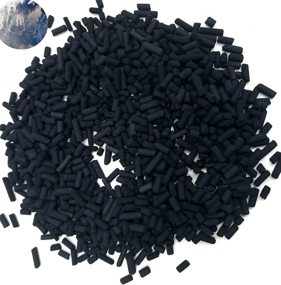 3mm 4mm Factory Price Columnar Active Charcoal Bulk Coal Pellet Activated Carbon