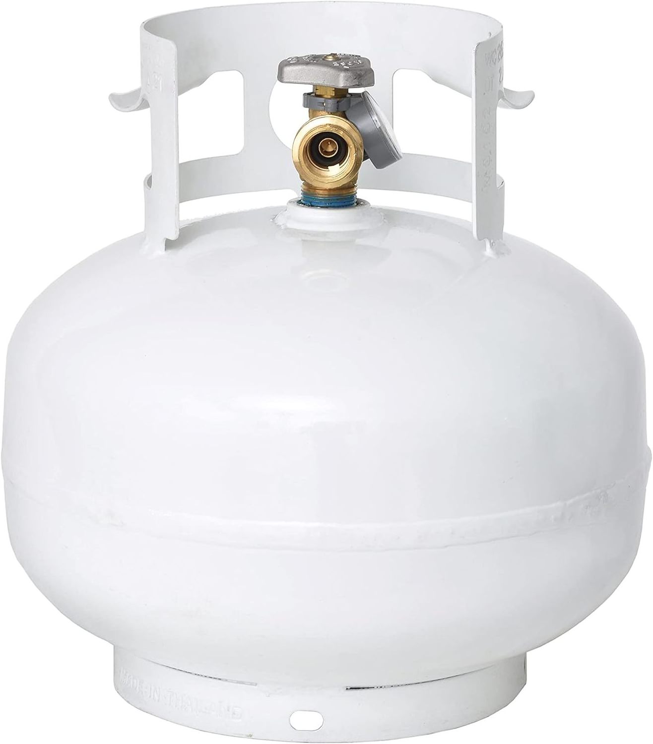 Wholesale Flame King YSN11SQT 11 Pound Propane Tank Cylinder Squatty with Type 1 OPD Valve, White