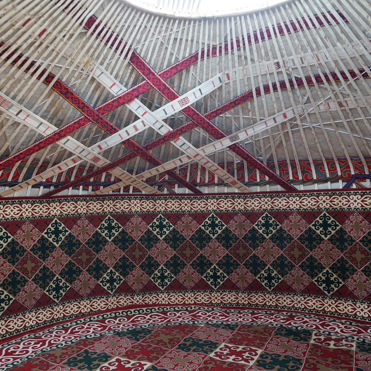 Traditional Kazakh yurt house diameter 4.5 m made of felt wholesale prices yurts