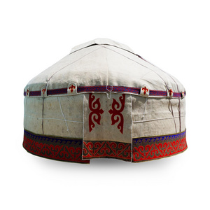 Kazakh felt yurt diameter 4.5 meters willow frame wholesale prices felt yurts for sale