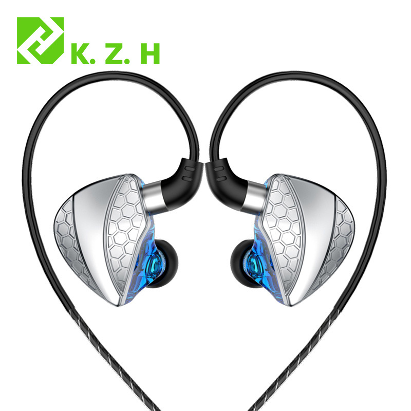 A QKZ Hi6T Dynamic Wired Music Earphones HIFI Bass Earbuds In Ear Sport Noise Cancelling Headphone With Mic