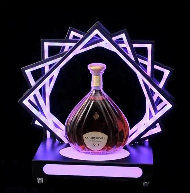 RGB Changeable Champagne Bottle Display Glorifier Bottle Display Racks LED Bottle Presenter Glorifier For Bar Nightclub Decor