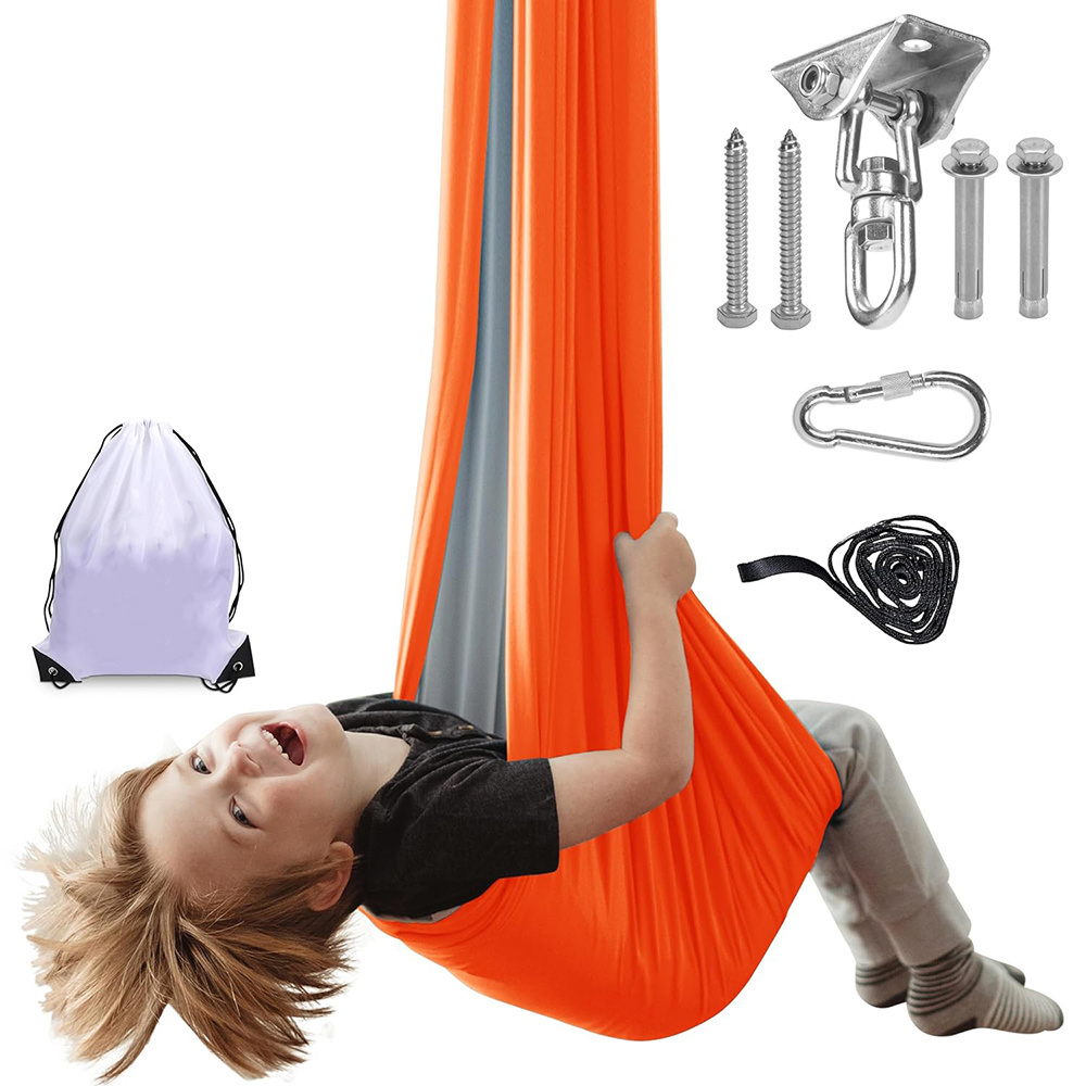 sensory swing for kids therapy swing indoor outdoor hanging layers stretchable fabric children hanging swing Amazon best seller