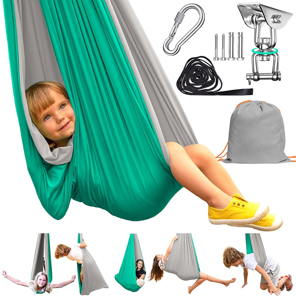 sensory swing for kids therapy swing indoor outdoor hanging layers stretchable fabric children hanging swing Amazon best seller