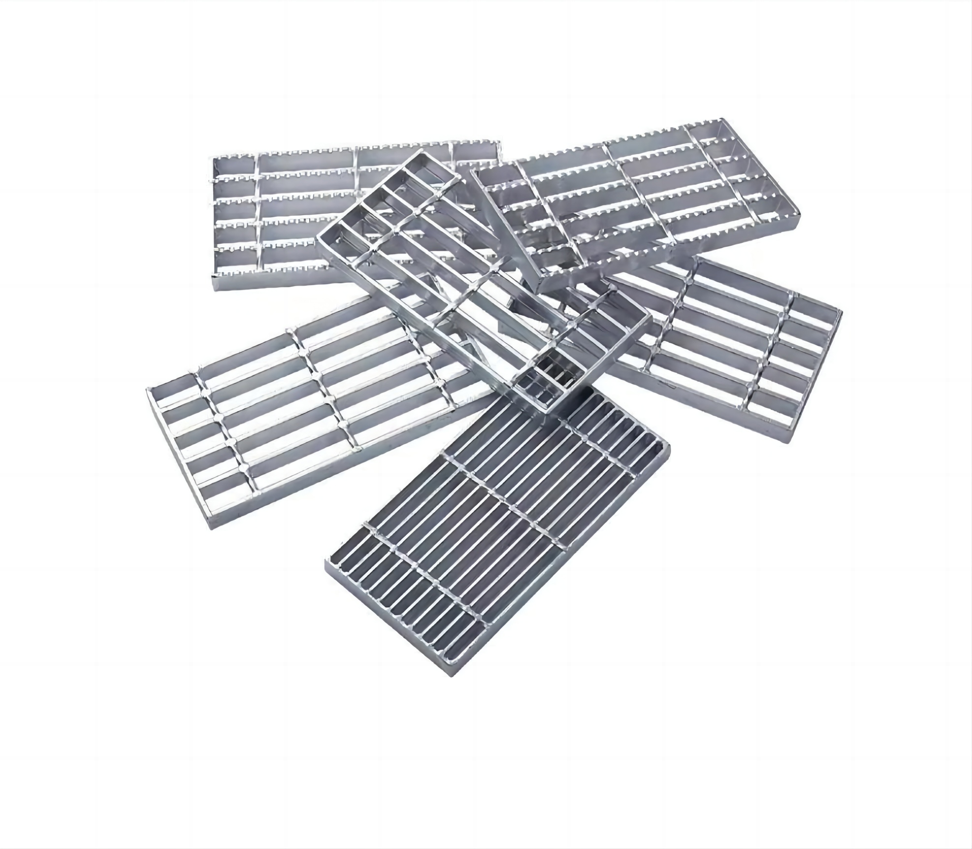 customized stainless galvanized steel grating steel bar grating for drainage platform canal cover walkway construction materials