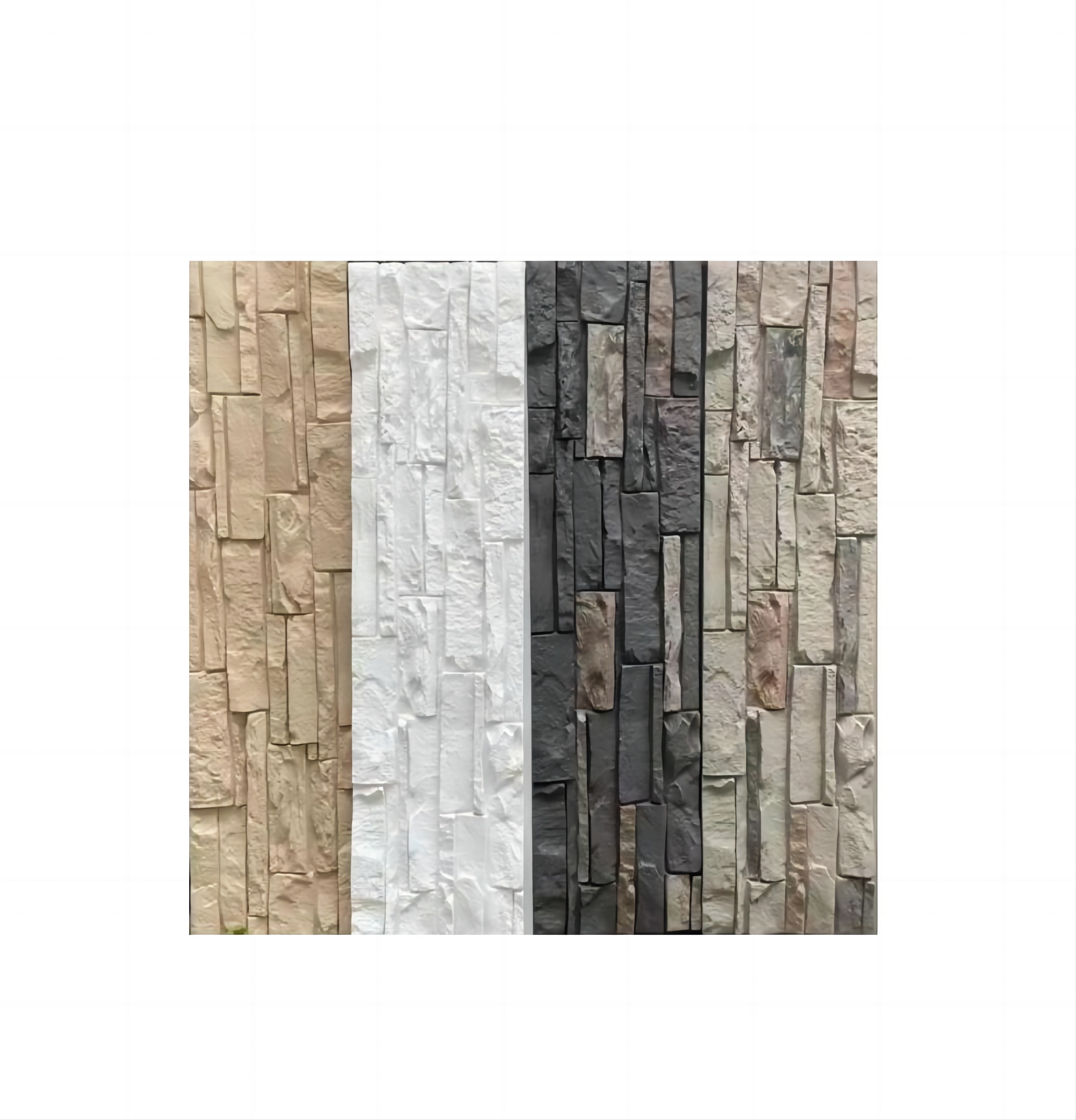 brand new pu mushroom stone lightweight faux culture PU stone polyurethane artificial stone wall panel for exterior wall