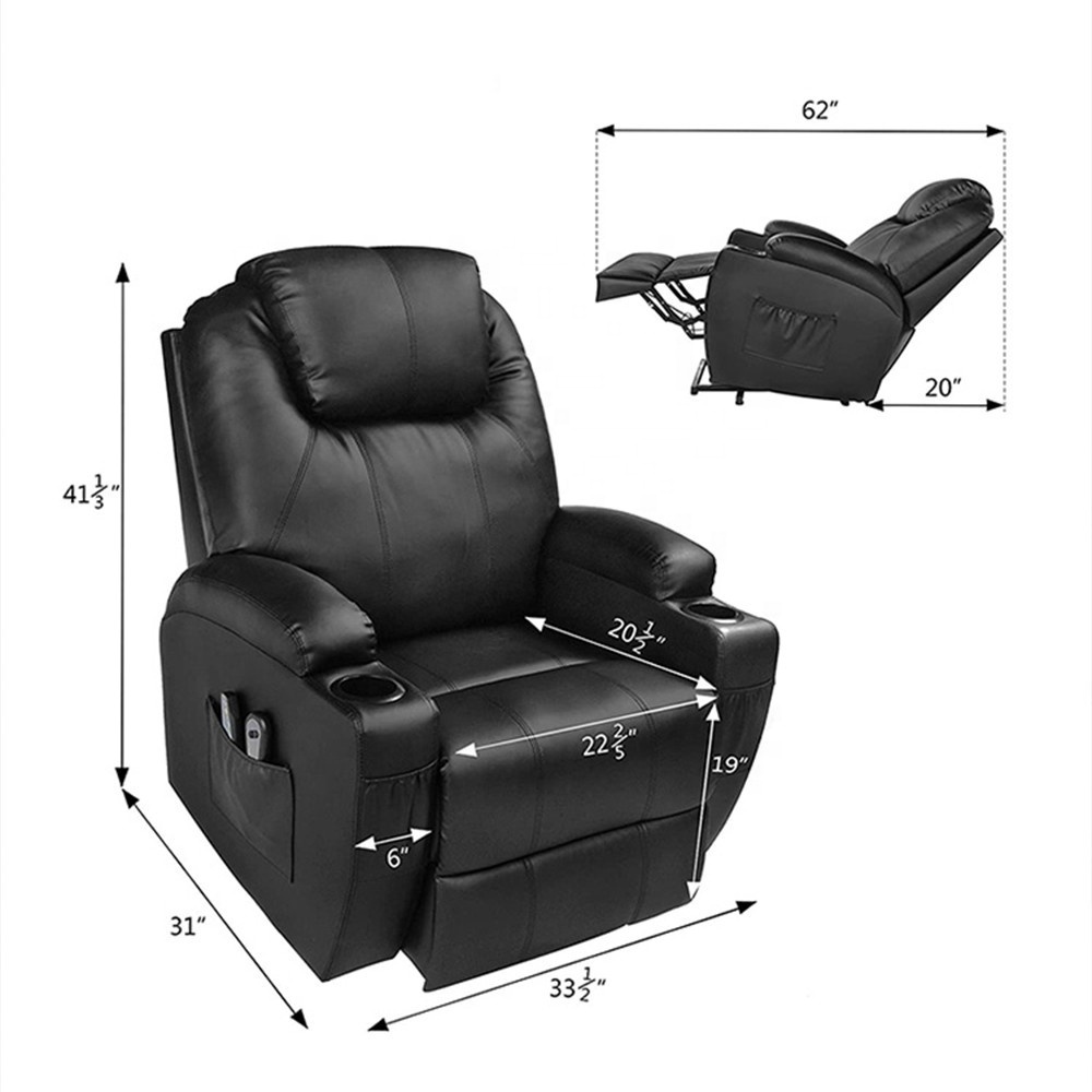 Modern Luxury Lazy Boy TV Electric Power Solid Wood Rise Lift Single Lounge Leather Massage Heated Elderly Recliner Sofa Chair