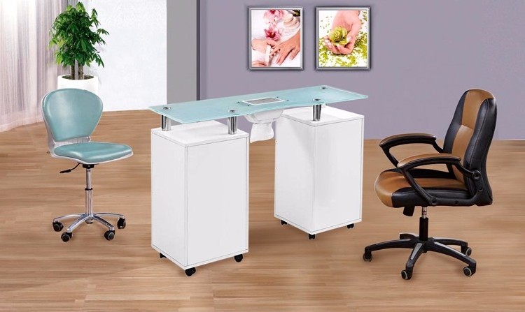 Spa Beauty Salon Technician Nails Art Furniture Equipment Manicure Table With Vent