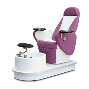 Modern Cheap Luxury Purple Beauty Nail Salon Furniture Whirlpool Pipeless Foot Spa Manicure Pedicure Chair For Sale