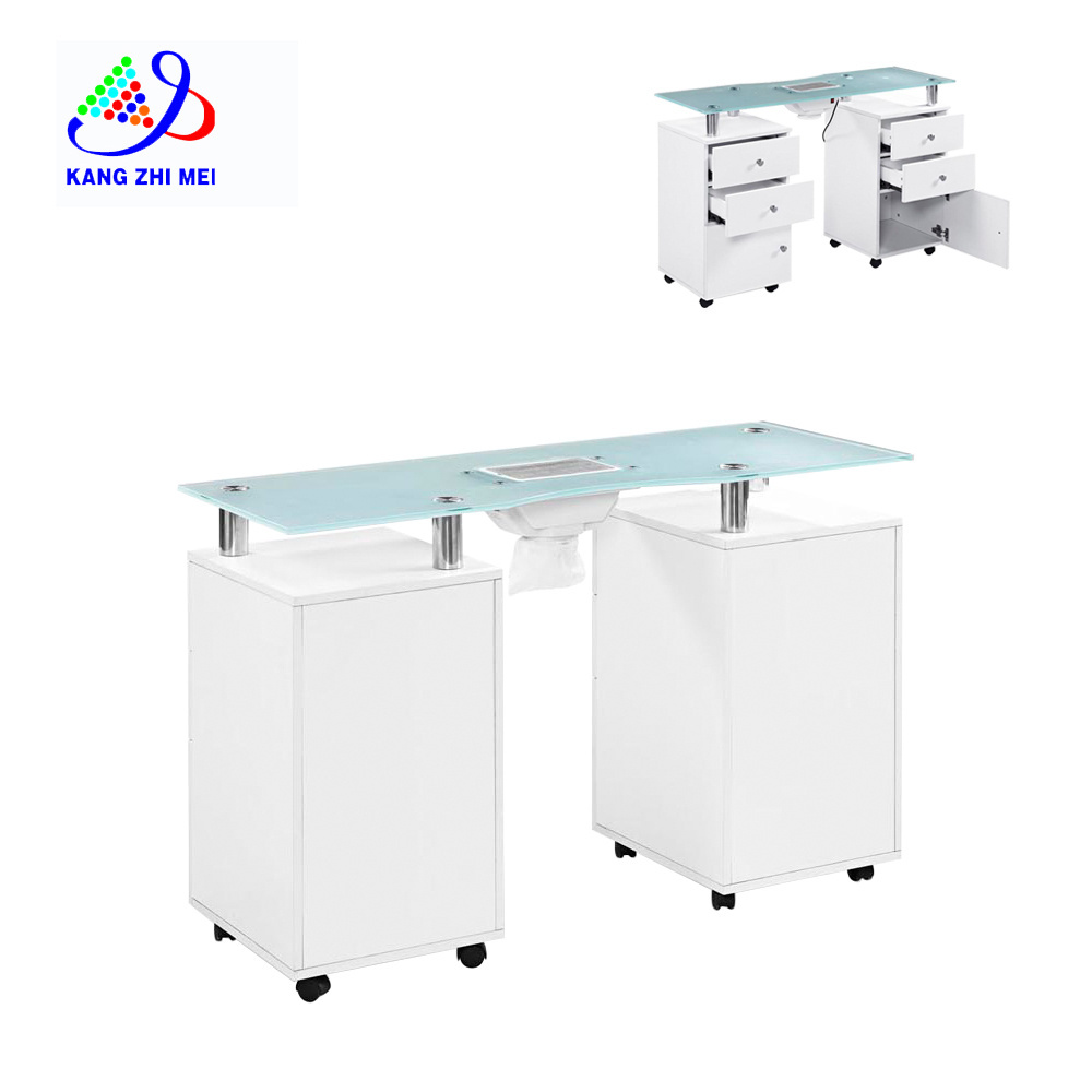 Spa Beauty Salon Technician Nails Art Furniture Equipment Manicure Table With Vent