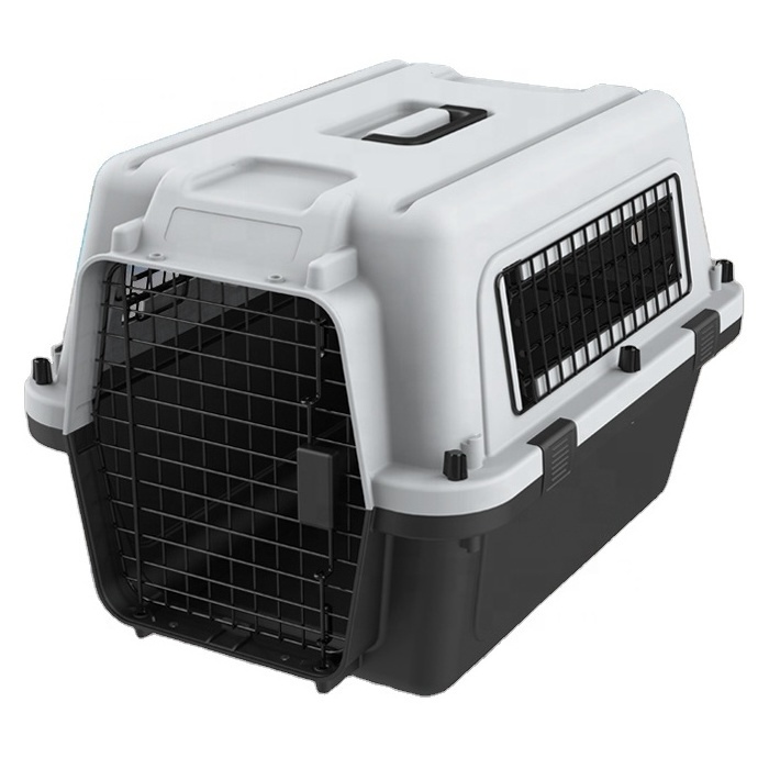 Extra Large Dog Carrier With Wheels For Pet Travel Easy To Move Dog Carrier Cage With Pull-out Rod For Pets under 60kg