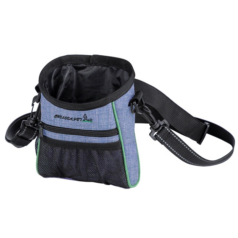 Dog Treat Pouch Dog Training Treat Pouch for Pet Dog Treat Bags with Adjustable Waist Belt Shoulder Strap Poop Bag Dispenser