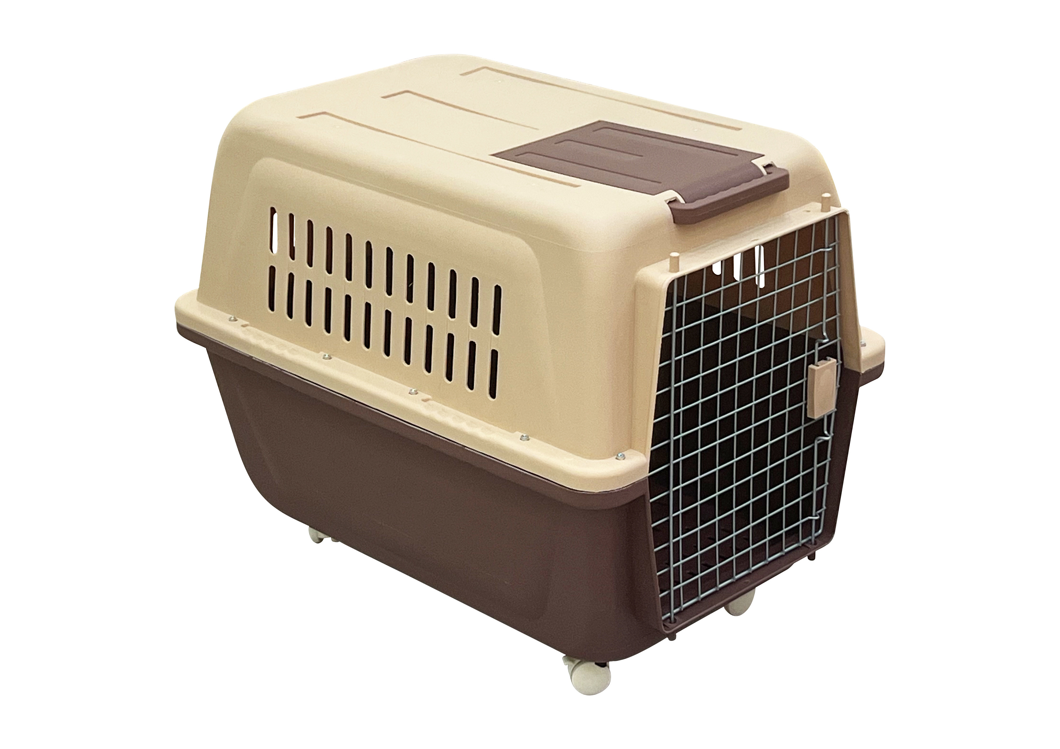 Outdoor Portable Pet Travel Easy To Move Dog Carrier Cage With Wheels For Pets Under 37.5kg Extra Large Size