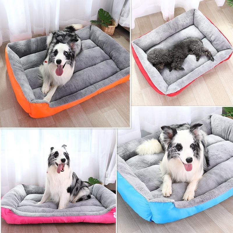 Large Dog Bed Soft Plush Pet Sofa Kennel Cushion Pad Crate Mat Blanket Car Seat Cover for Small Medium Large Dogs Puppy Cats