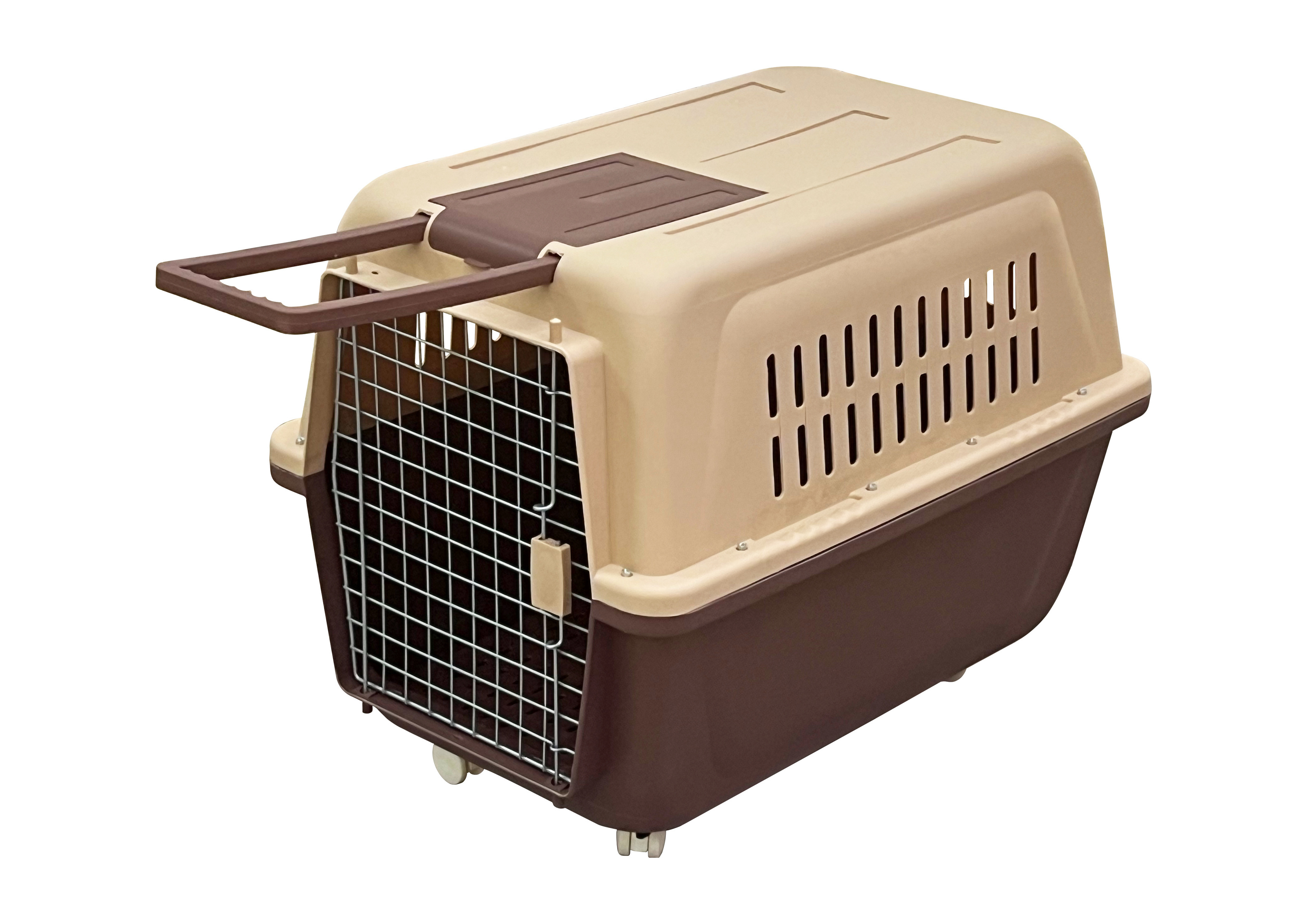 Outdoor Portable Pet Travel Easy To Move Dog Carrier Cage With Wheels For Pets Under 37.5kg Extra Large Size