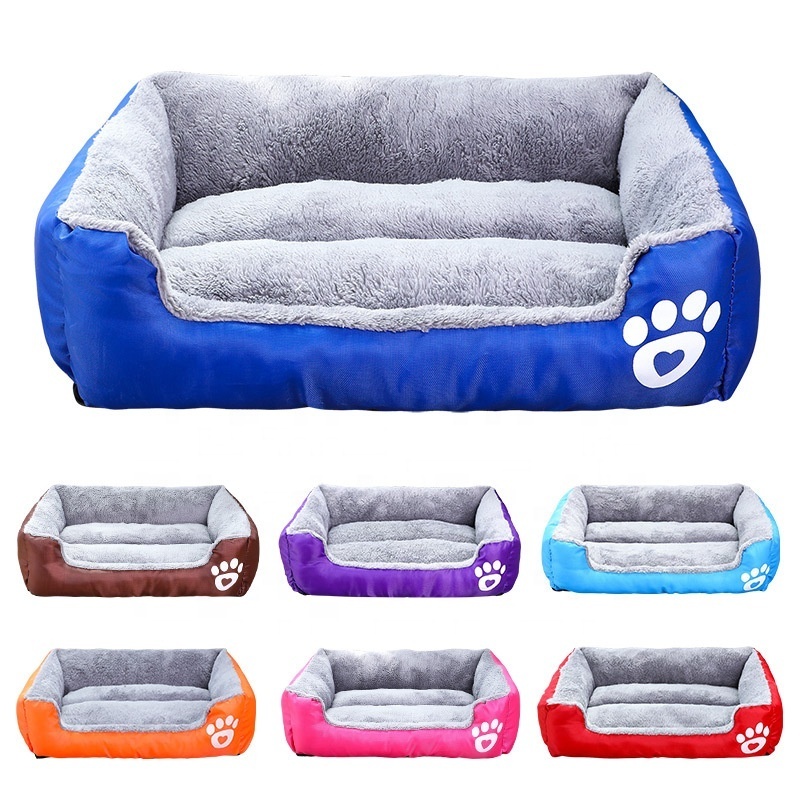 Large Dog Bed Soft Plush Pet Sofa Kennel Cushion Pad Crate Mat Blanket Car Seat Cover for Small Medium Large Dogs Puppy Cats