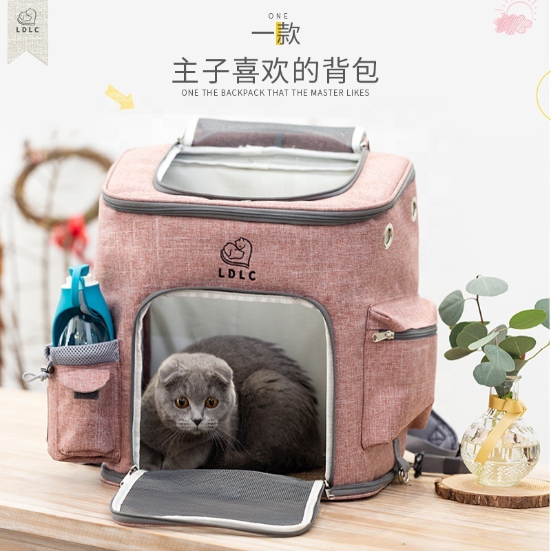 Large Size Simple Pet Carrier Bag Backpack Durable Portable Zipper Breathe Small Animals Cats Dogs Pet Travel Backpack