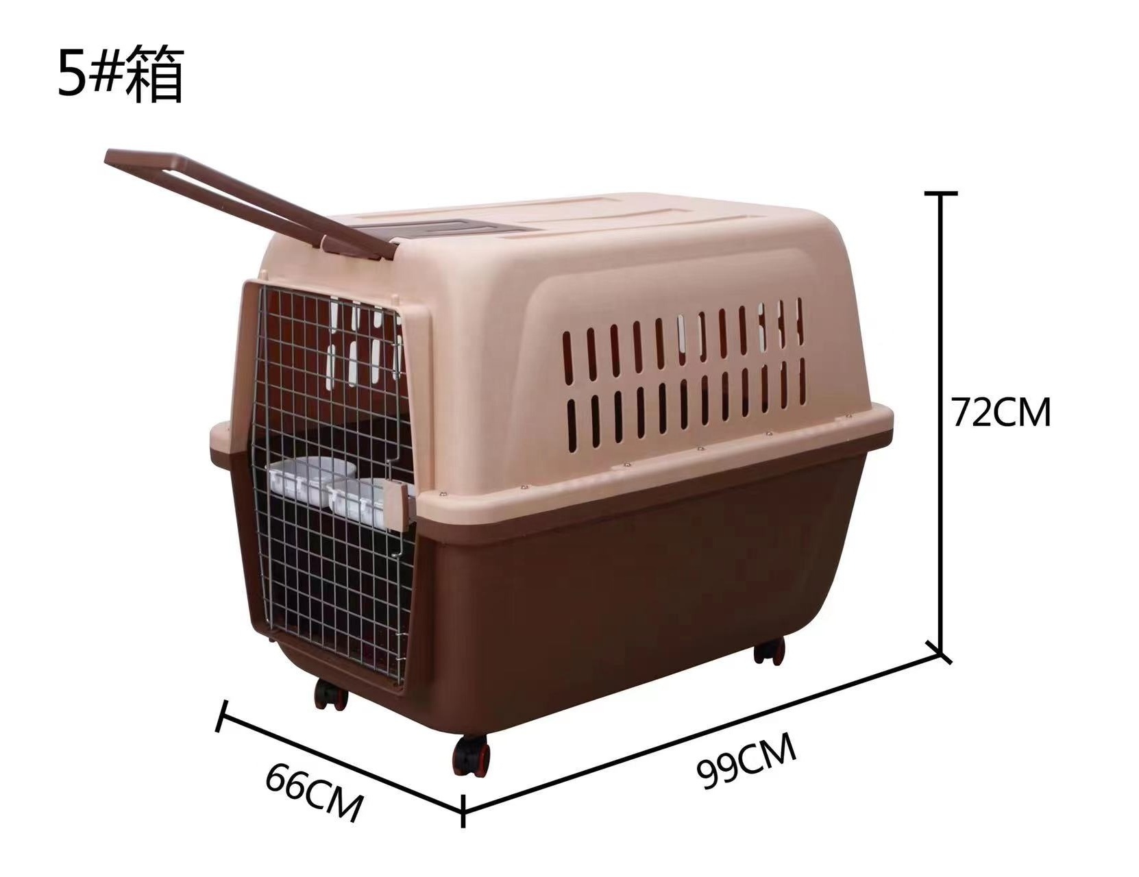 Outdoor Portable Pet Travel Easy To Move Dog Carrier Cage With Wheels For Pets Under 60kg Extra Large Size