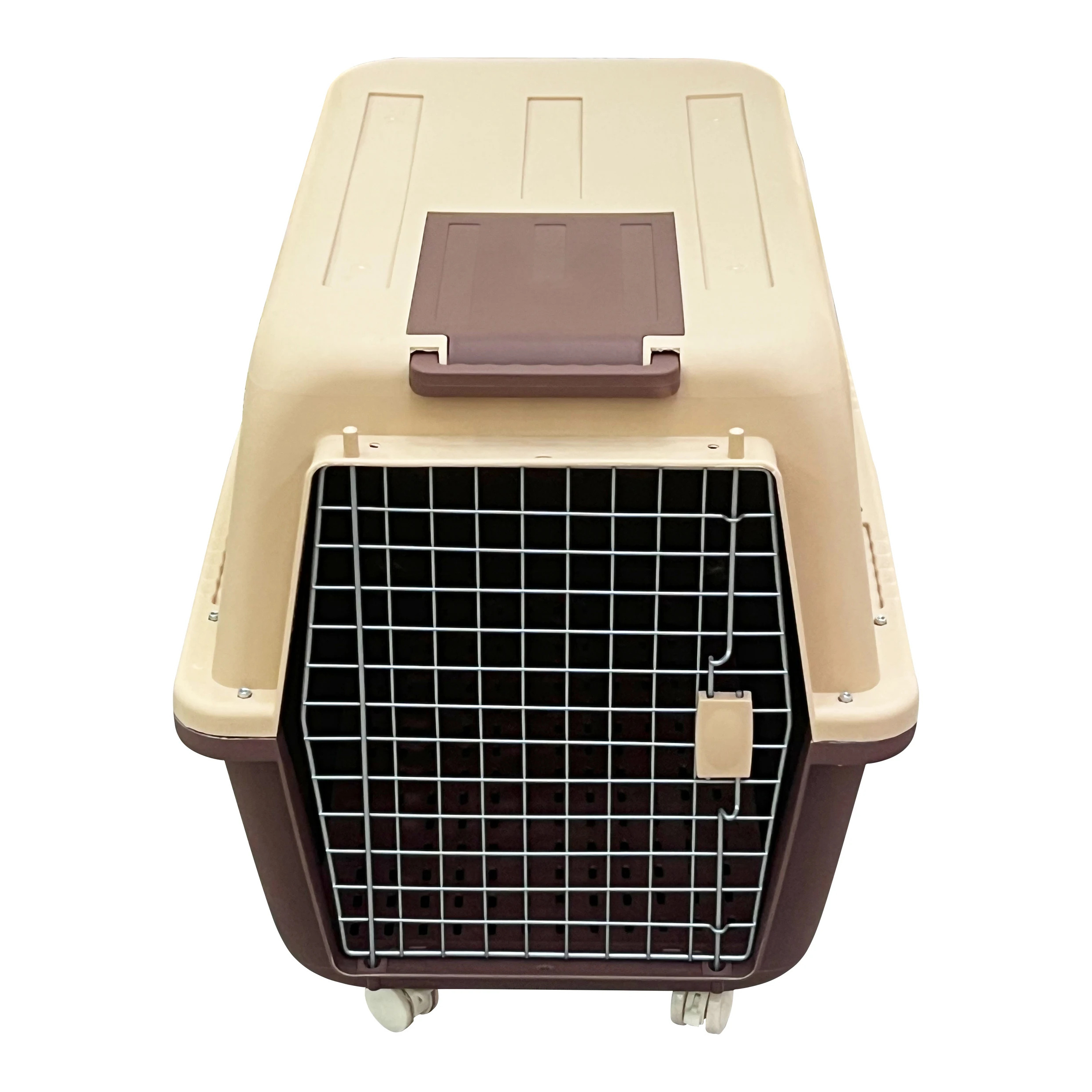 Outdoor Portable Pet Travel Easy To Move Dog Carrier Cage With Wheels For Pets Under 37.5kg Extra Large Size