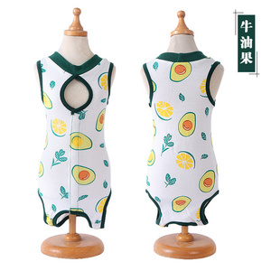 Cute Cat Recovery Suits Cat Recovery Body Wraps Breathable Kittens Clothes for Cats and Small Dogs