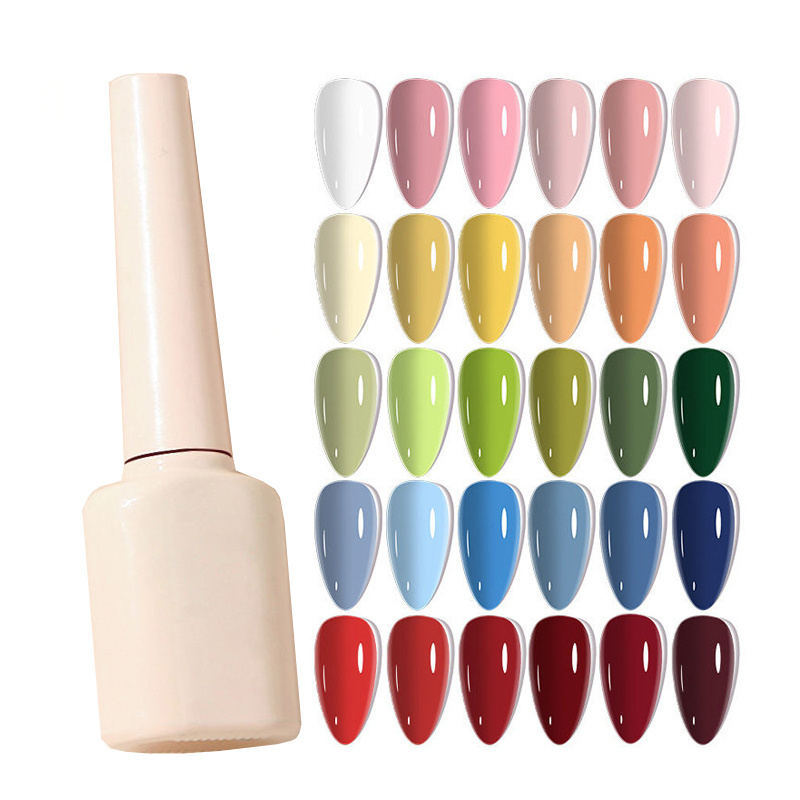 OEM Full Color High Pigment organic Private Label liquid gel nail polish solid professional uv gel nails