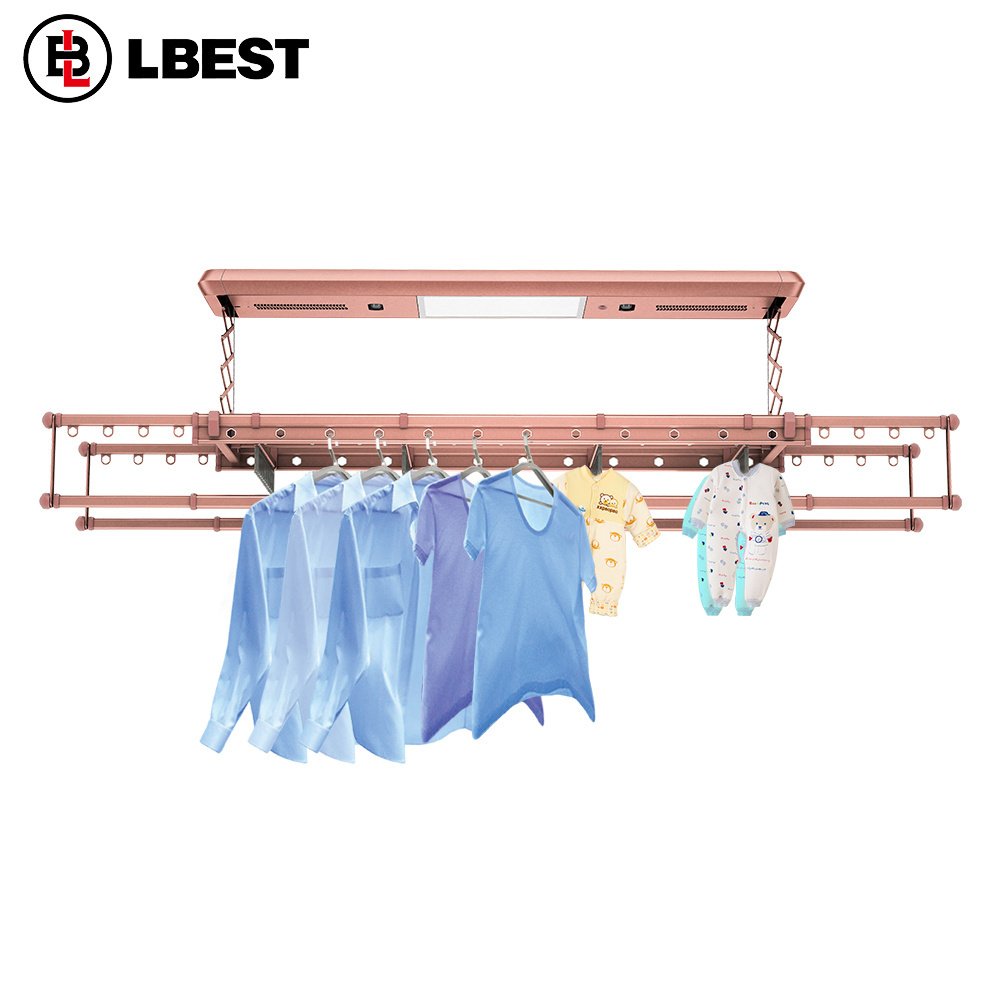 Drying rack wall mount stainless steel folding clothes  line hanger for kids