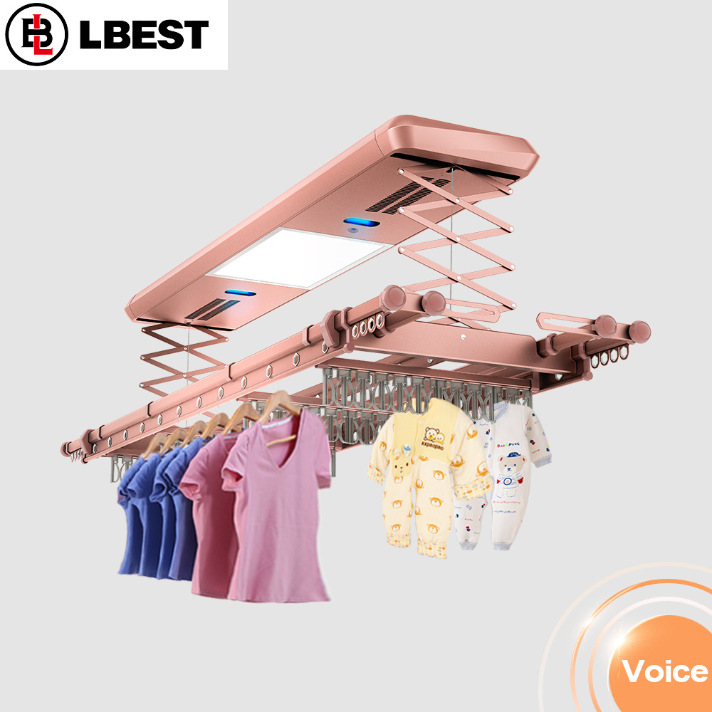 Laundry rack electric dry clothes line wall mount clothes hanger gold coat hangers drying rack with heat