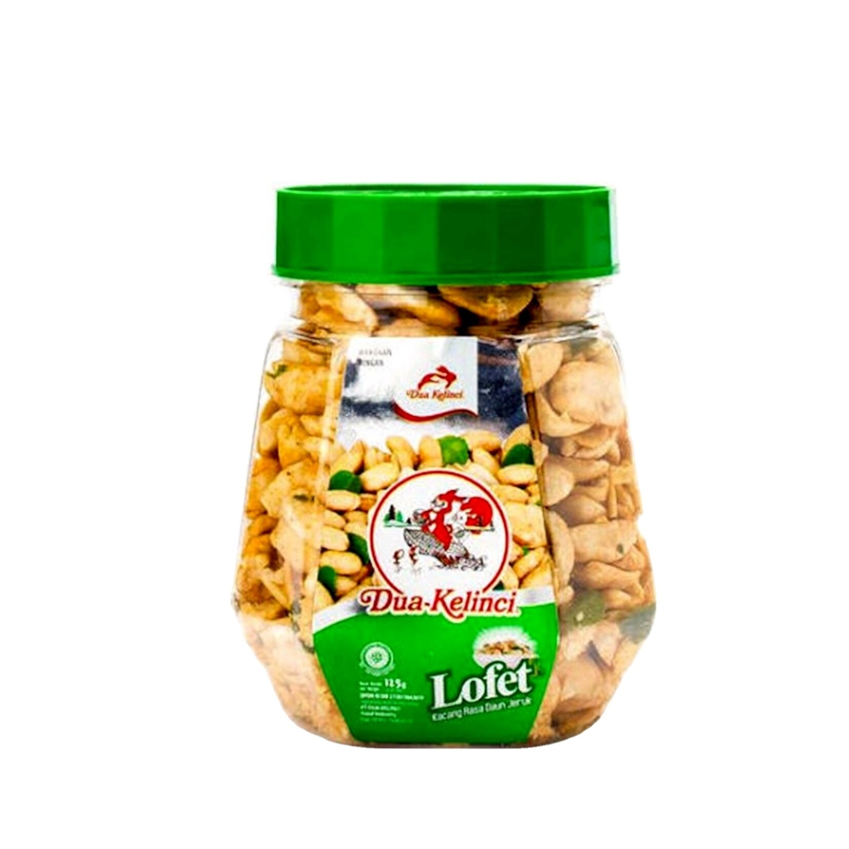 Wholesale Dua Kelinci Lofet Peanuts 125gr Salty With Lime Leaves Aroma Original Indonesia Taste Nuts Snacks