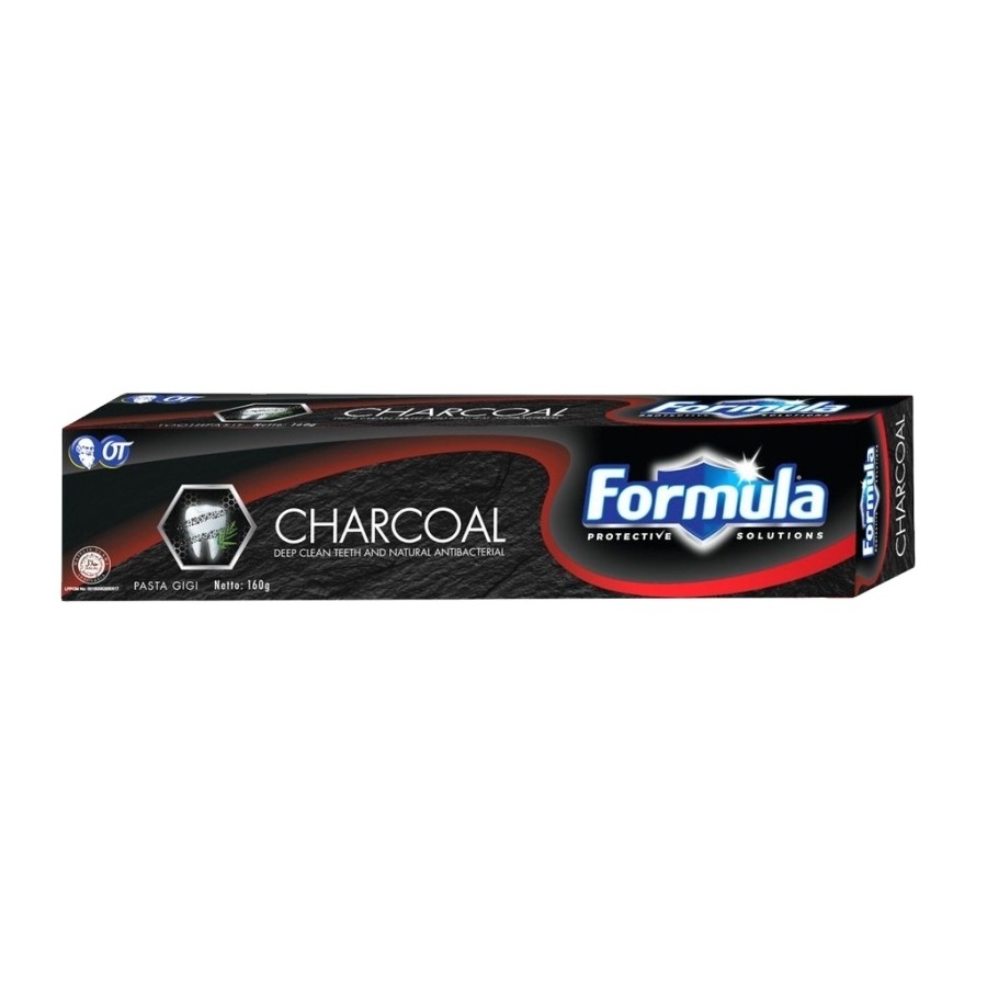 Formula Toothpaste 160gr Charcoal Deep Clean and Natural Anti Bacterial Oral Care Adult Toothpaste