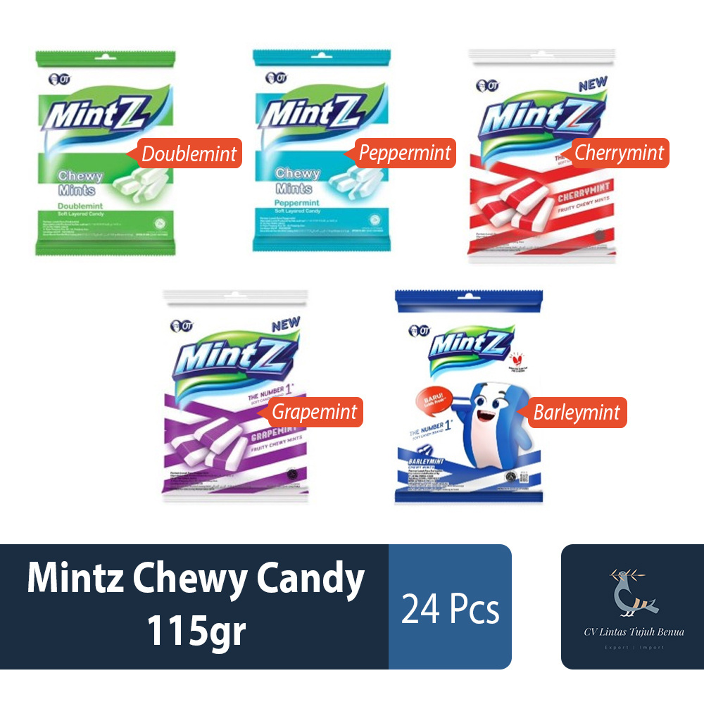 Wholesale Mintz Chewy Candy 115gr Barleymint Flavor Feature Mint Aroma Bag Packaging Favourite Mint Candy