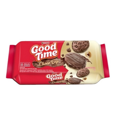 Good Time Cookies 71gr Choco Dip Sandwich Chocolate Cream Choco Chips Double Sweet Crispy Biscuits