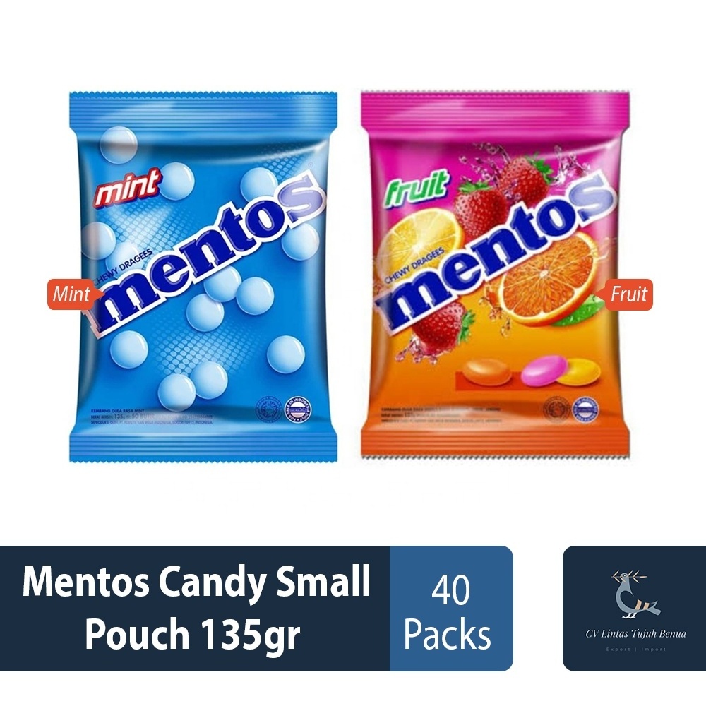 SALE Men-tos Candy Small Pouch 135gr Mint Flavor Chewy Mints Sensation Sweet Wholesale Candy